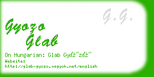 gyozo glab business card